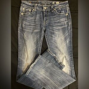 Miss Me Faded Blue Boot Cut Jeans